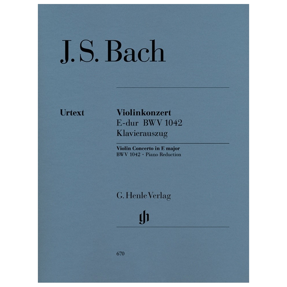 Bach, J S - Concerto for Violin and Orchestra E major  BWV 1042