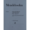 Mendelssohn Bartholdy, Felix - Sonata for Piano and Violoncello D major op. 58 