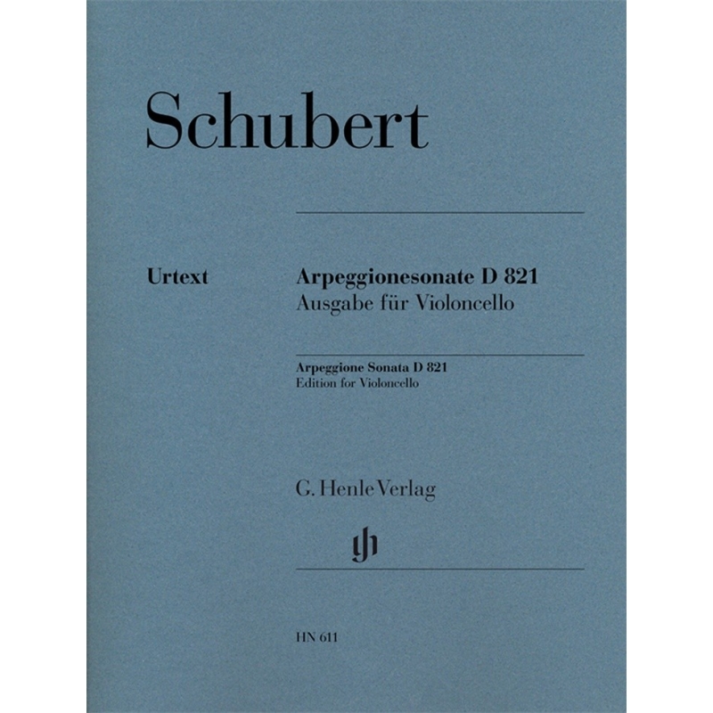 Schubert, Franz - Sonata for Piano and Arpeggione a minor (Version for Violoncello) D 821 (op. post.) 