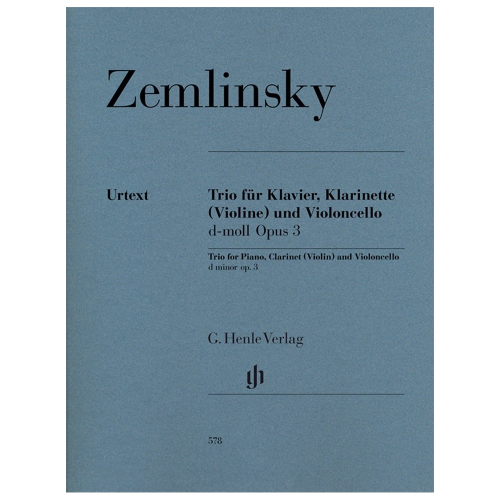 Zemlinsky, Alexander - Trio op. 3 