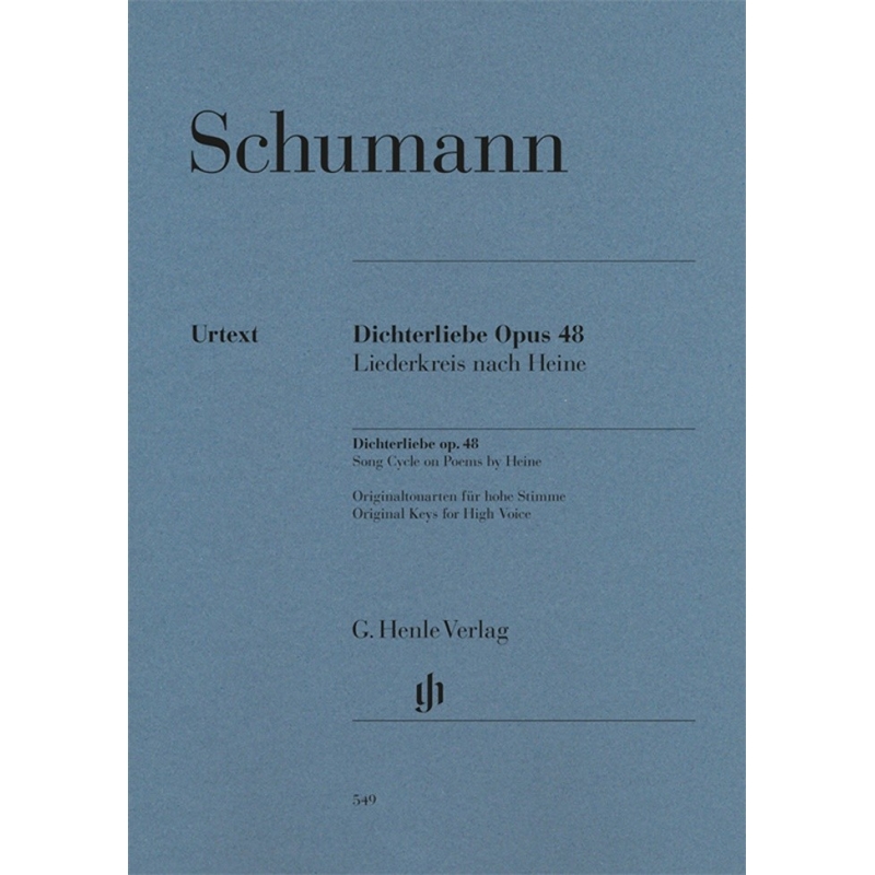 Schumann, Robert - Dichterliebe op. 48 Urtext