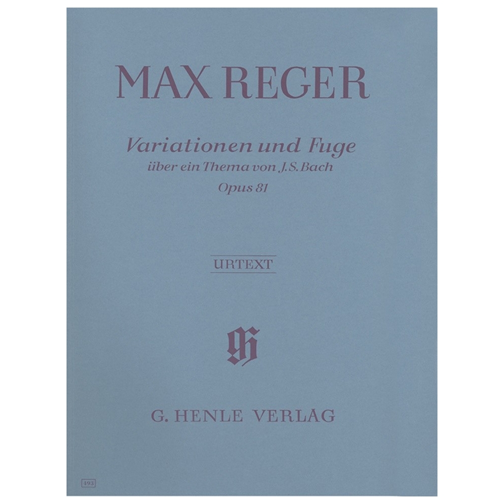 Reger, Max - Variations and Fugue on a Theme by J. S. Bach op. 81