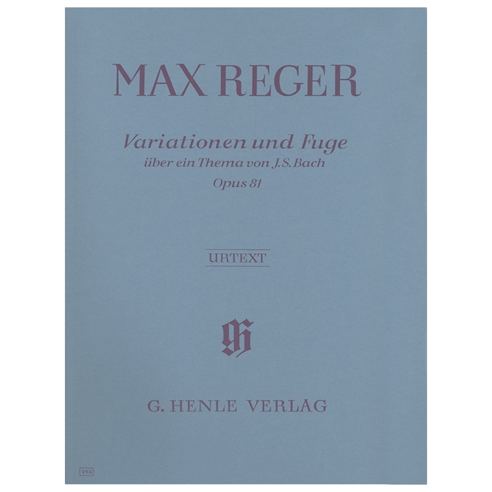 Reger, Max - Variations and Fugue on a Theme by J. S. Bach op. 81 