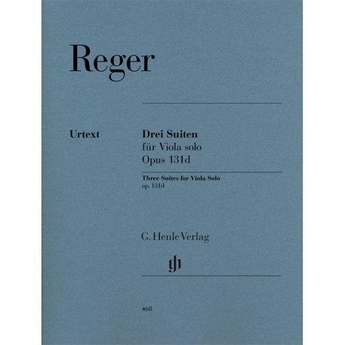 Reger, Max - Three Suites for Viola solo op. 131 d