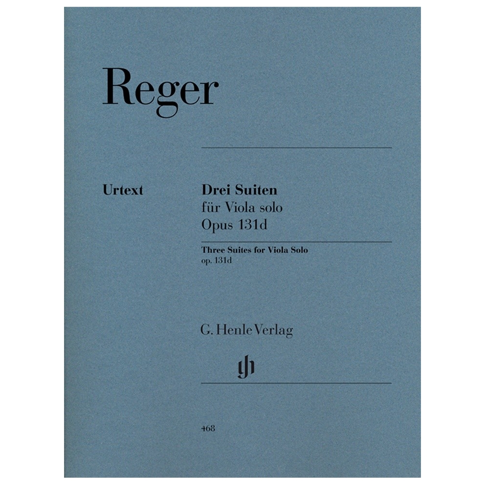 Reger, Max - Three Suites for Viola solo op. 131 d
