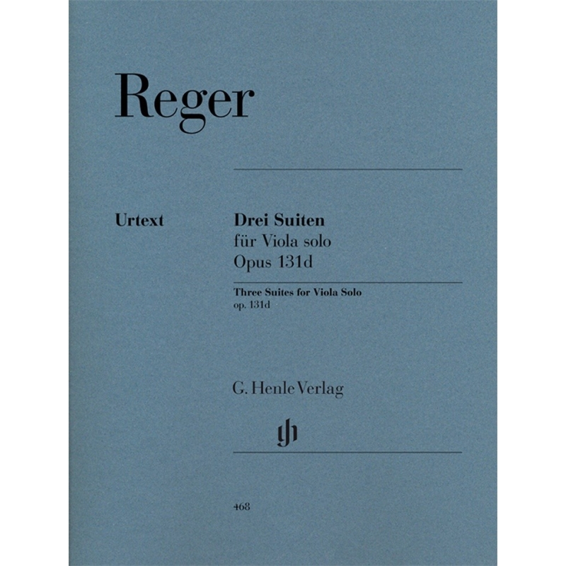 Reger, Max - Three Suites for Viola solo op. 131 d