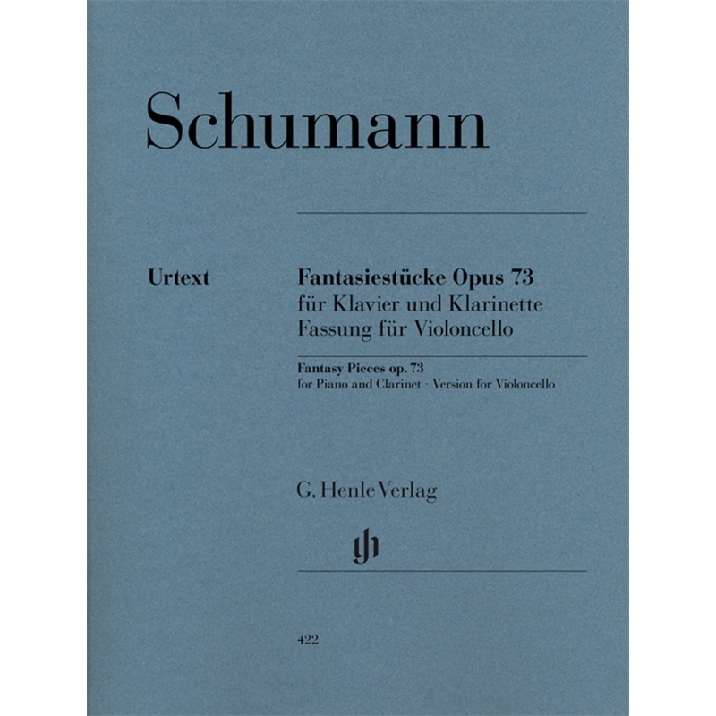 Schumann, Robert - Fantasy Pieces for Piano and Clarinet (or Violin or Violoncello) (version for Violoncello) op. 73 