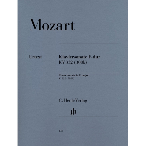 Mozart, Wolfgang Amadeus - Piano Sonata F major  KV 332 (300k)