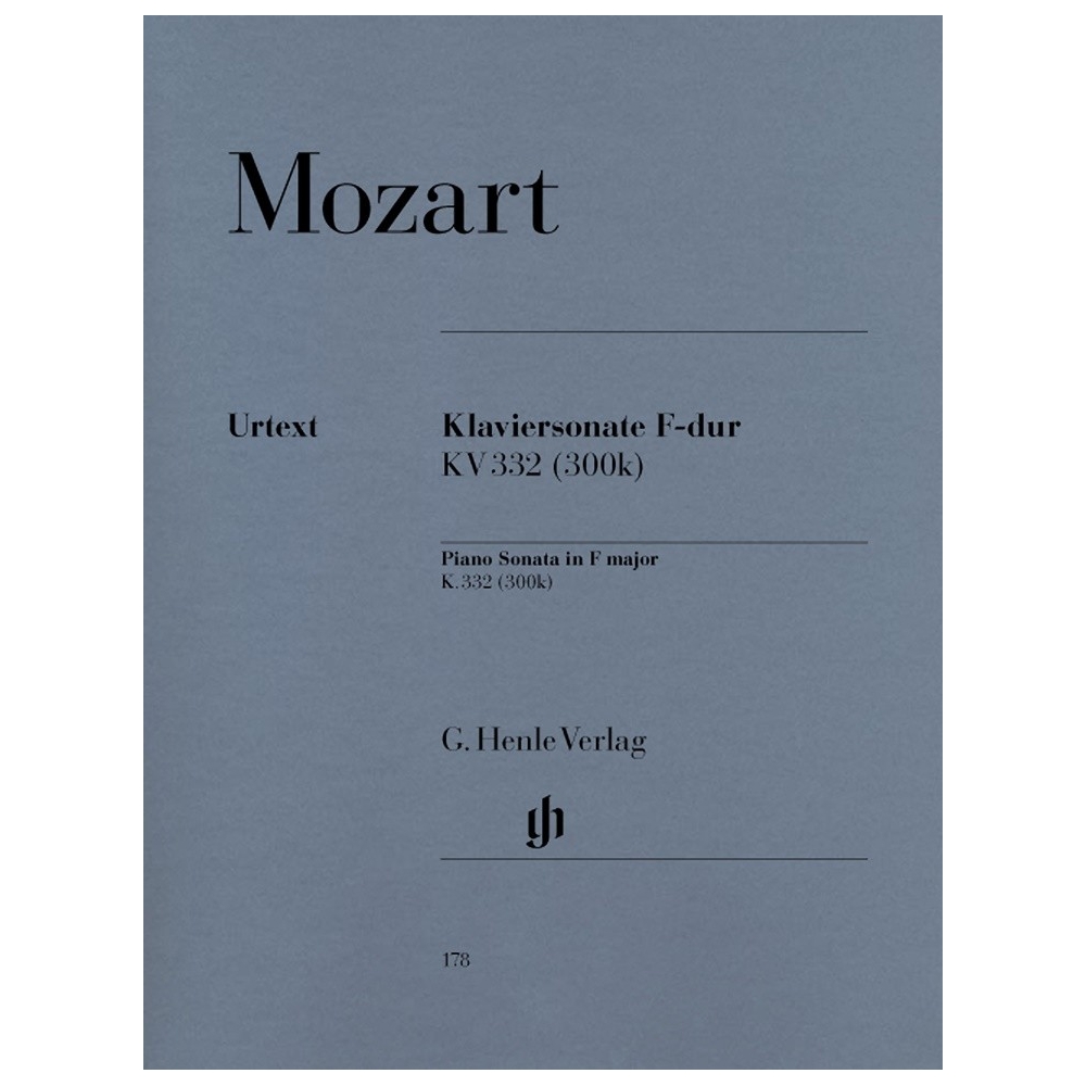 Mozart, Wolfgang Amadeus - Piano Sonata F major  KV 332 (300k)