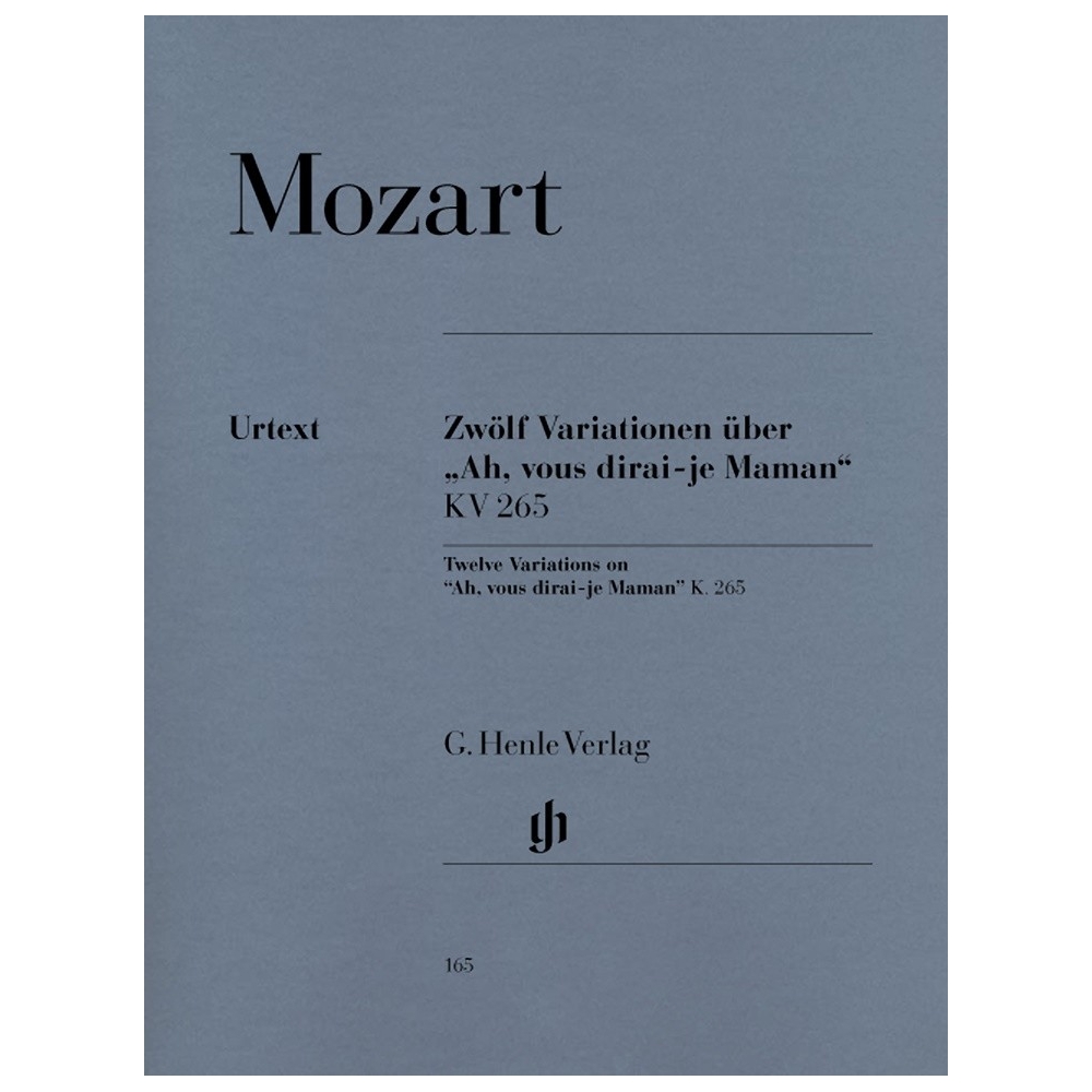 Mozart, Wolfgang Amadeus - 12 Variations on "Ah, vous dirai-je Maman" KV 265 (300e) 