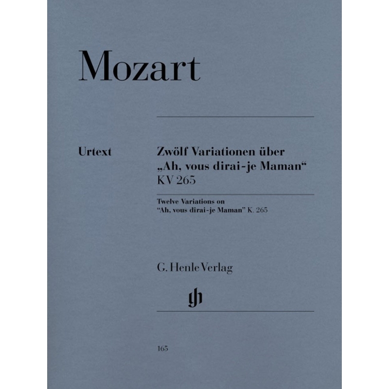 Mozart, W.A  - 12 Variations on Ah, vous dirai-je Maman  KV 265 (300e)