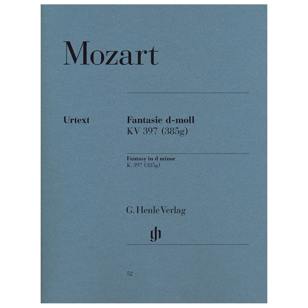 Mozart, Wolfgang Amadeus - Fantasy D Minor KV 397 (385g) 