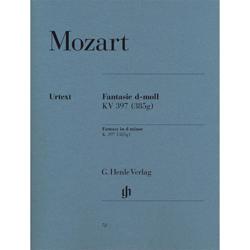 Mozart, Wolfgang Amadeus - Fantasy D Minor KV 397 (385g) 