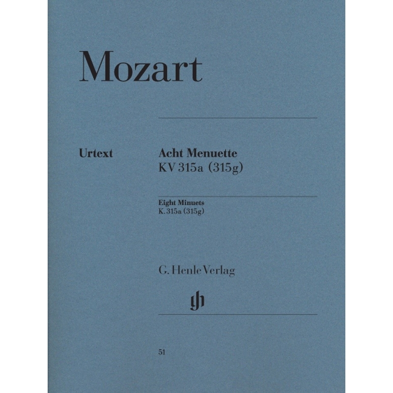 Mozart, Wolfgang Amadeus - 8 Minuets with Trios KV 315g 