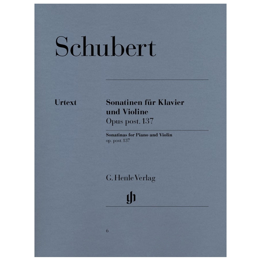 Schubert, Franz - Sonatinas  for Piano and Violin op. post. 137