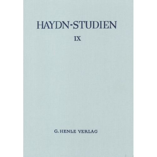 Haydn-Studien Einbanddecke 9 