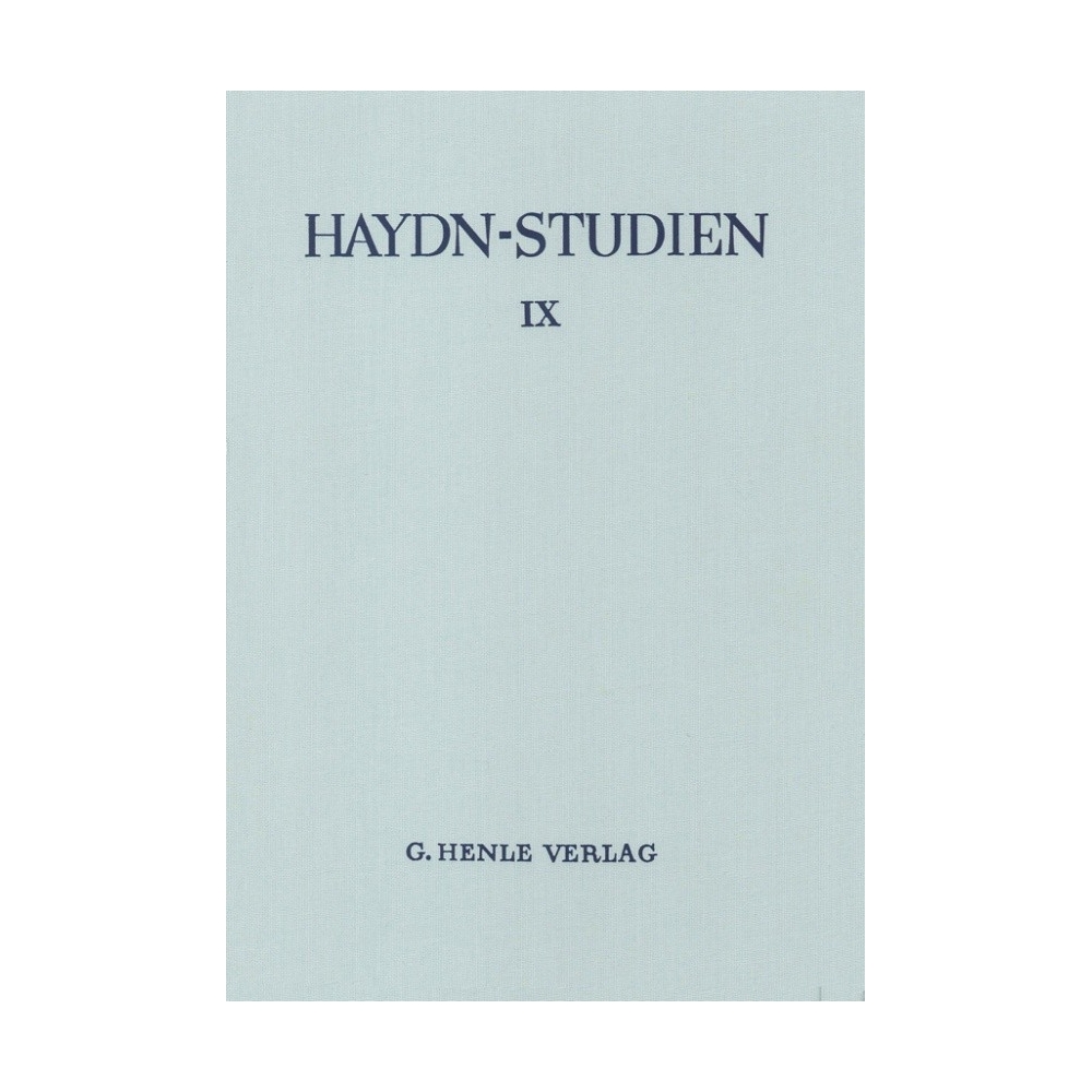 Haydn-Studien Einbanddecke 9 