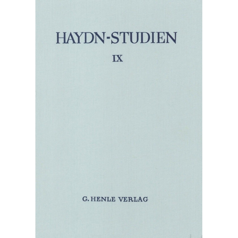 Haydn-Studien Einbanddecke 9 