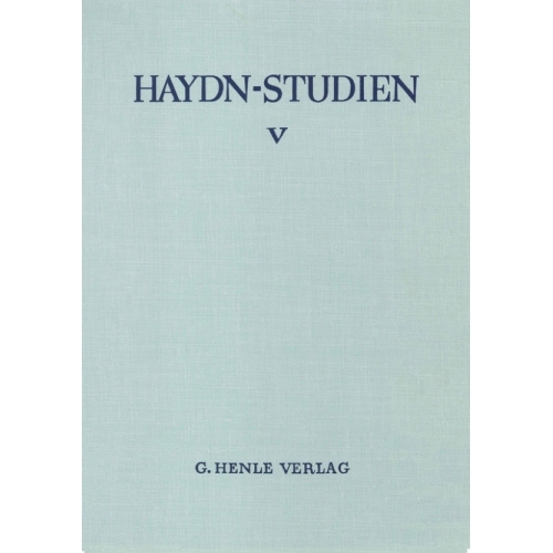 Haydn-Studien Einbanddecke 5 