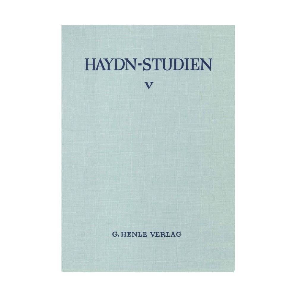 Haydn-Studien Einbanddecke 5 