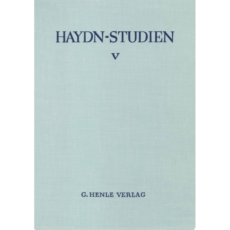 Haydn-Studien Einbanddecke 5 
