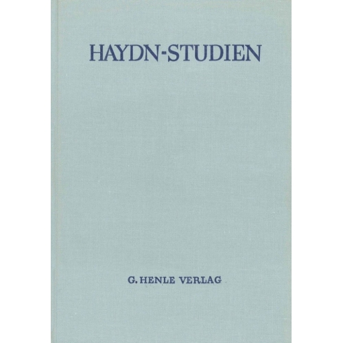 Haydn-Studien Einbanddecke 1 