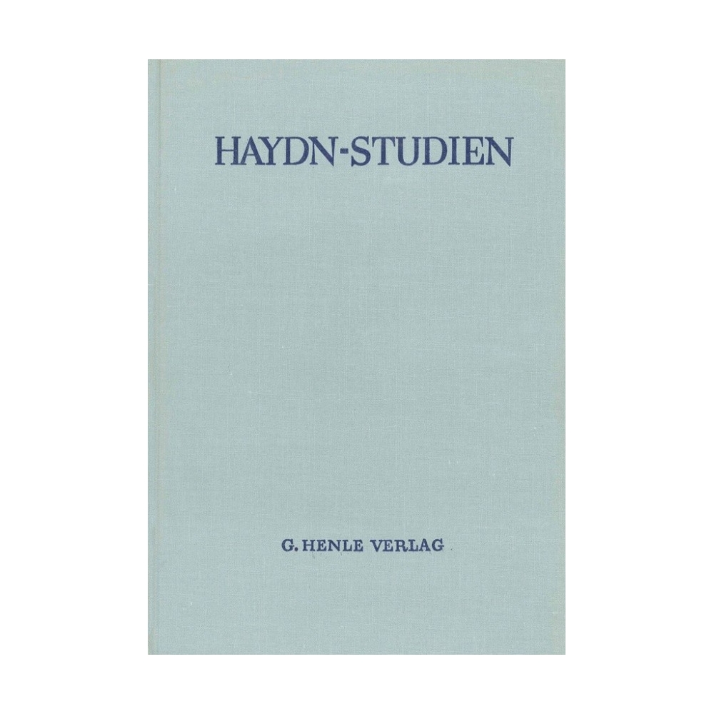Haydn-Studien Einbanddecke 1 