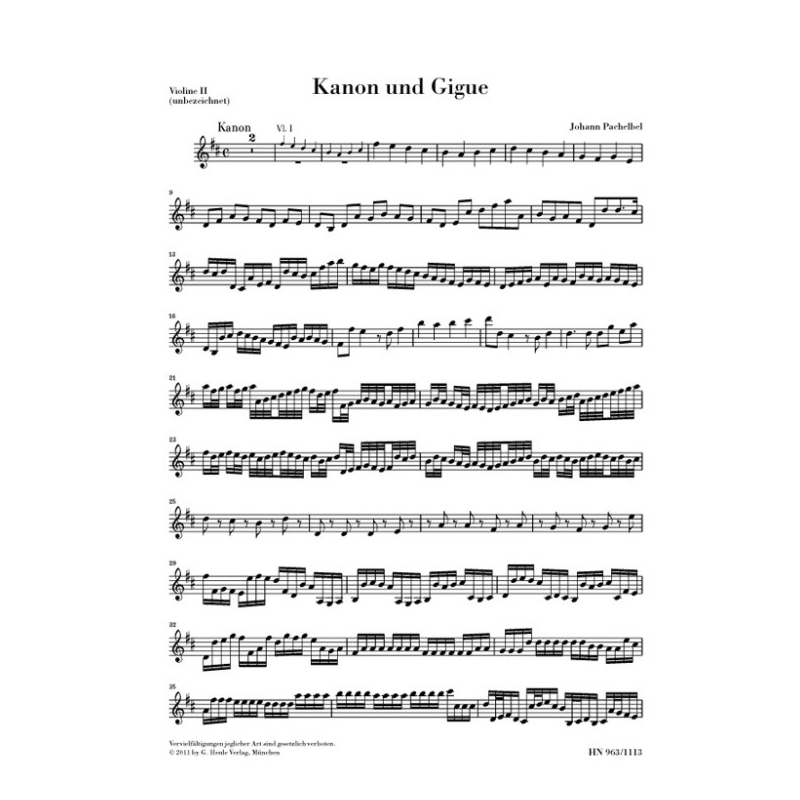 Pachelbel, Johann - Canon and Gigue
