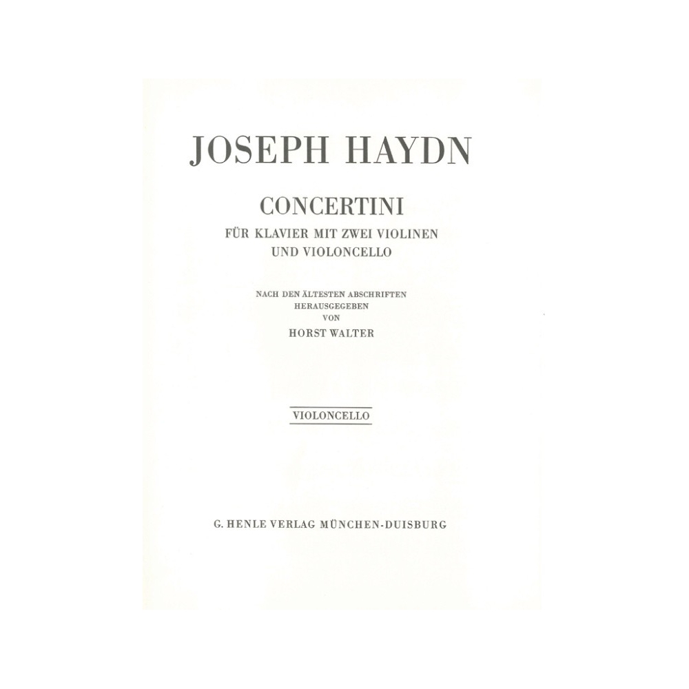 Haydn, Joseph - Concertini for Piano (Harpsichord) with two Violins and Violoncello 
