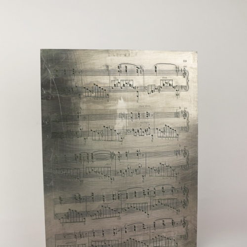 Beethoven – Music engraving plate 