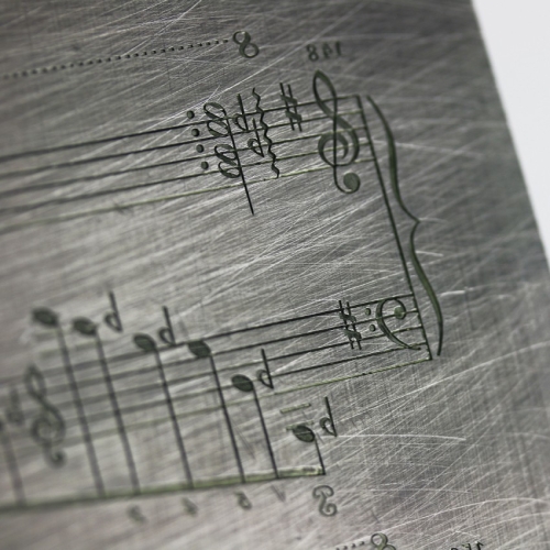 Beethoven – Music engraving plate 
