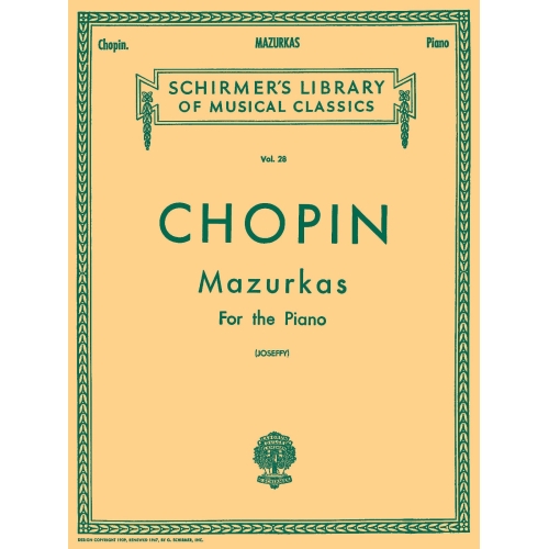 Frederic Chopin: Mazurkas For The Piano