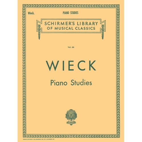 Wieck, Friedrich - Studies