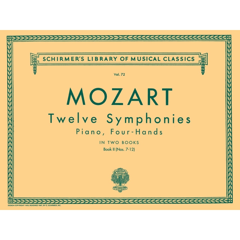 Mozart, Wolfgang Amadeus - 12 Symphonies - Book 2: Nos. 7-12