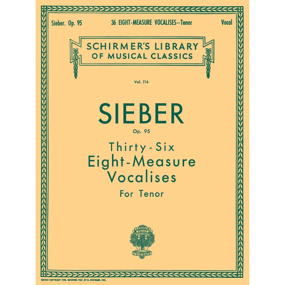 Sieber, F. - 36 Eight-Measure Vocalises, Op. 95