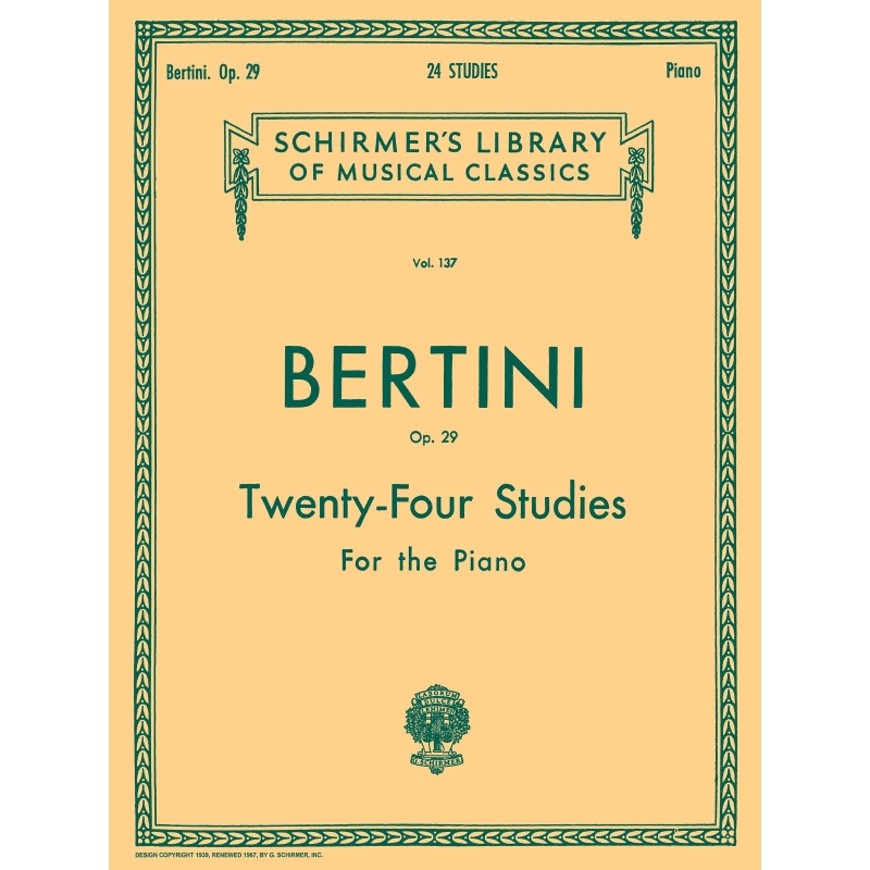 Bertini, Henri - 24 Studies, Op. 29