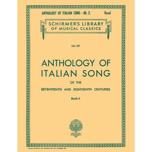 Anthology of Italian Song...