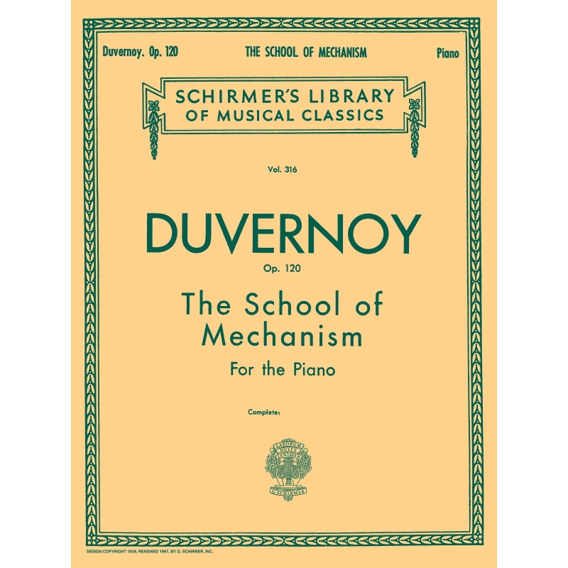Duvernoy, Jean-Baptiste - School of Mechanism, Op. 120