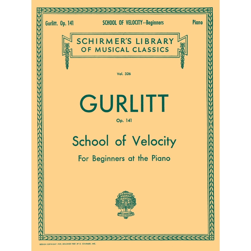 Gurlitt, Cornelius - School of Velocity, Op. 141