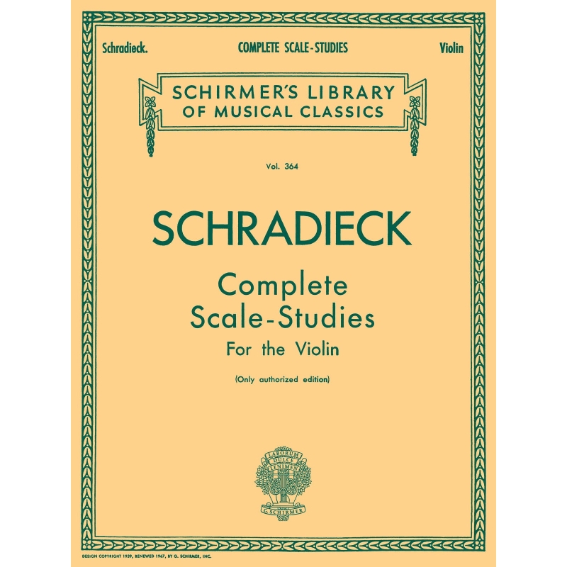 Schradieck, Henry - Scale Studies (Authorized Edition)