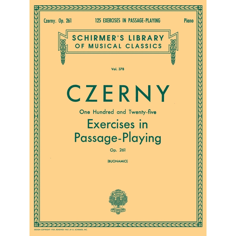 Czerny, Carl - 125 Exercises in Passage Playing, Op. 261