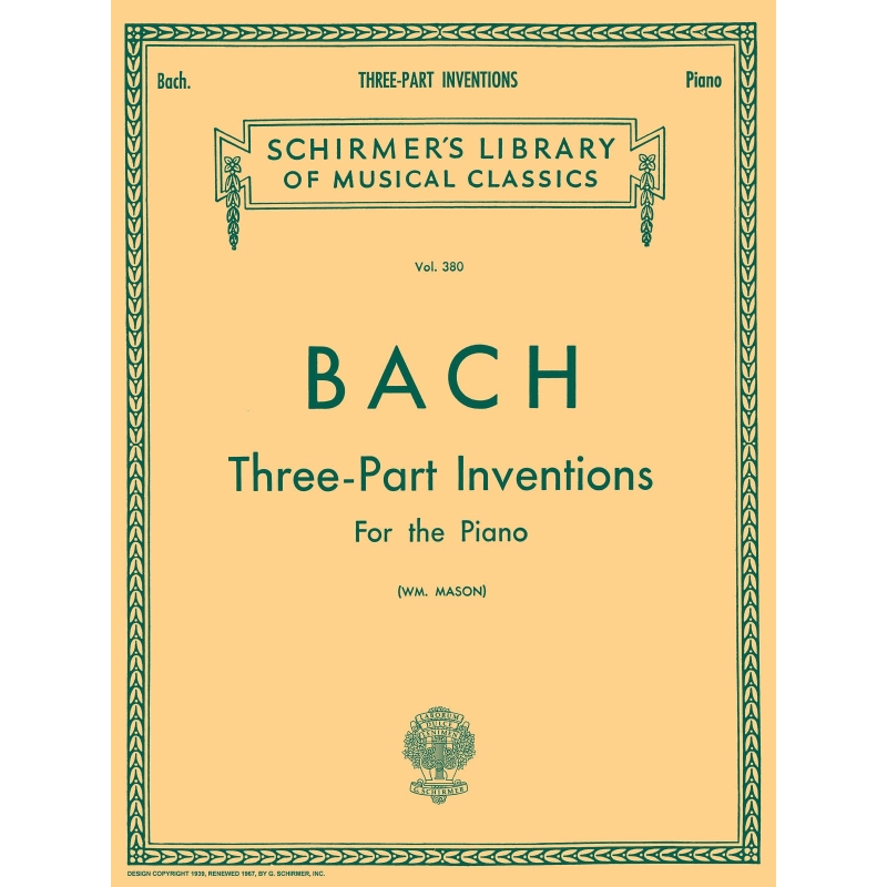 Bach, J.S - 15 Three-Part Inventions