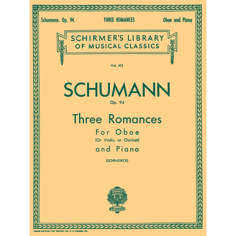 Schumann, Robert - Three Romances, Op. 94