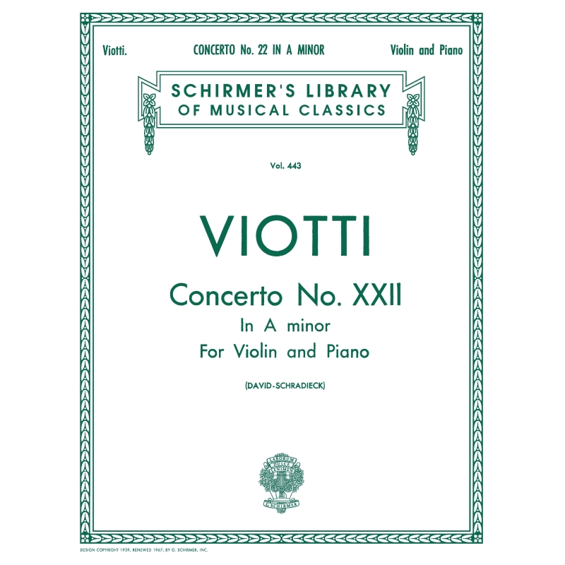 Viotti, Giovanni Battista - Concerto No. 22 in A Minor