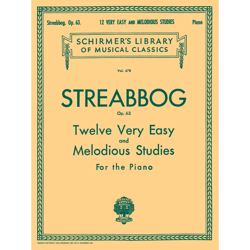 Streabbog, Louis - 12 Very Easy and Melodious Studies, Op. 63