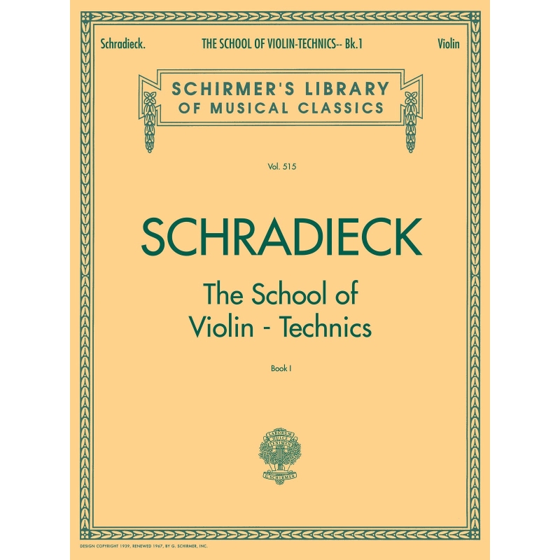 Schradieck, Henry - School of Violin Technics - Book 1