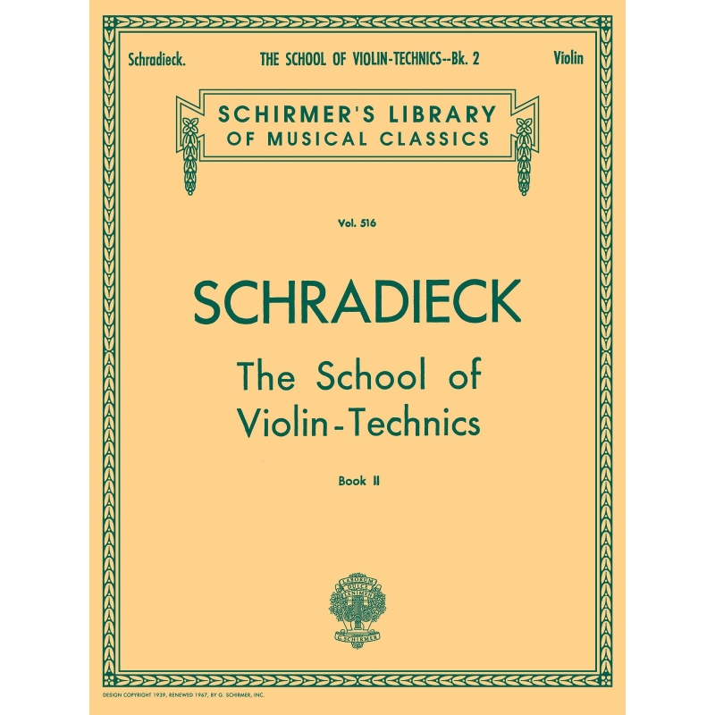 Schradieck, Henry - School of Violin Technics - Book 2
