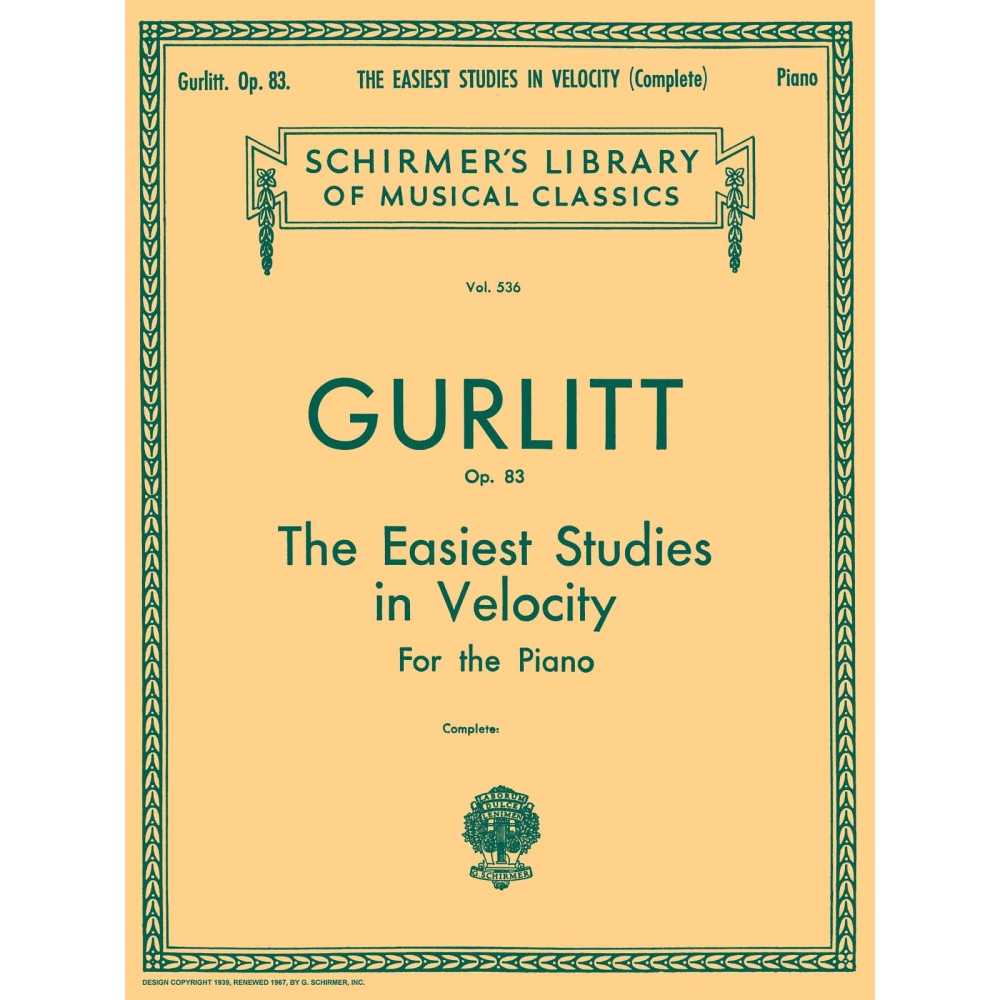 Gurlitt, Cornelius - Easiest Studies in Velocity, Op. 83