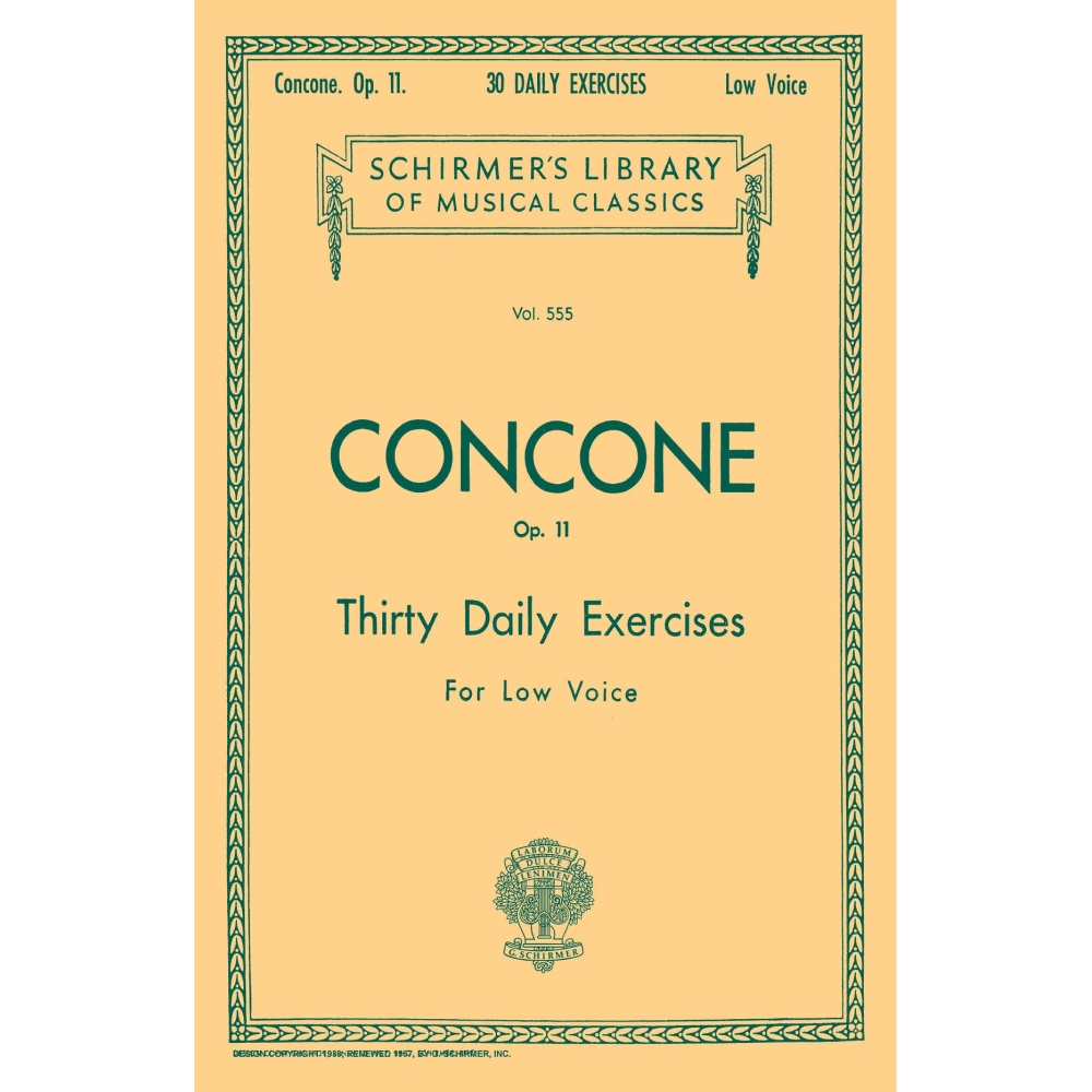 Concone, Joseph - 30 Daily Exercises, Op. 11