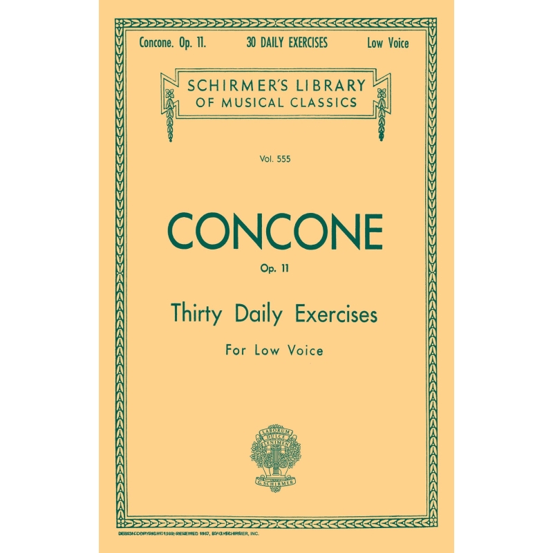 Concone, Joseph - 30 Daily Exercises, Op. 11